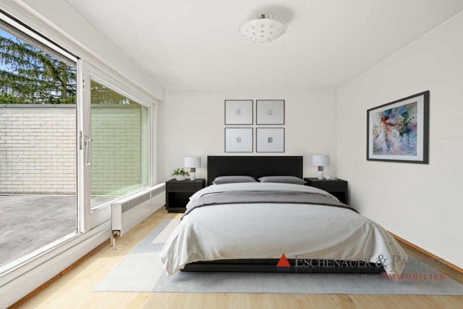 Schlafzimmer (digital bearbeitet) Einfamilienhaus Wiesbaden